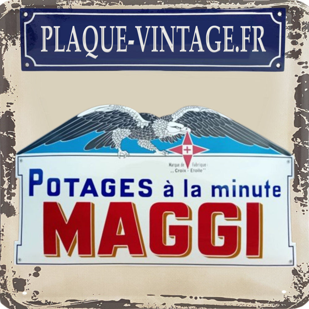 plaque émaillée potage Maggi