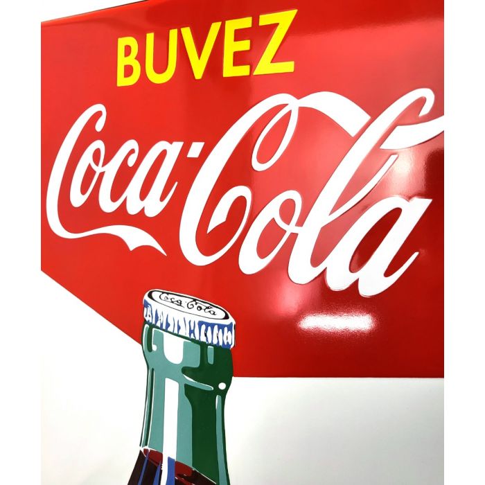 plaque émaillée Coca-cola 90cm
