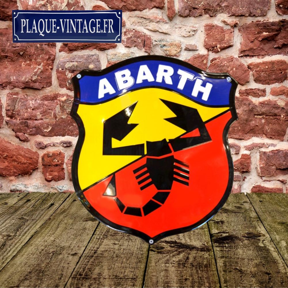 plaque émaillée Abarth