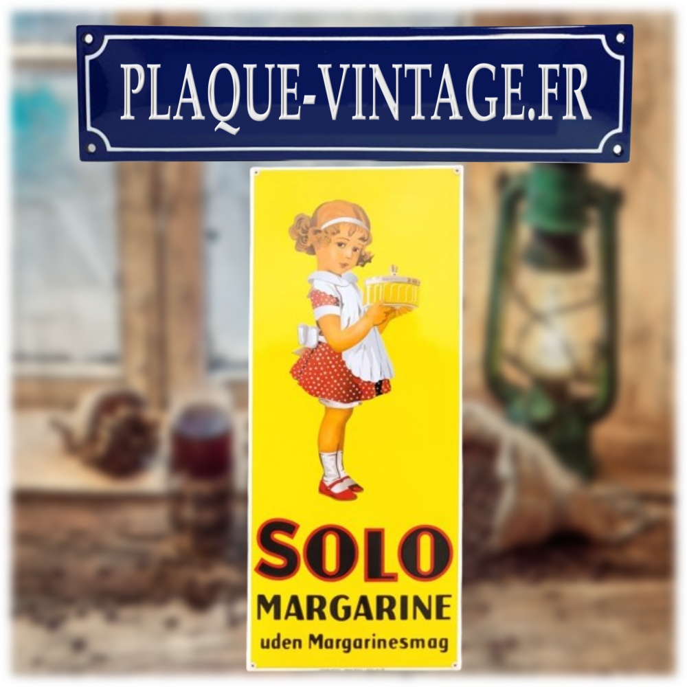 plaque émaillée solo margarine