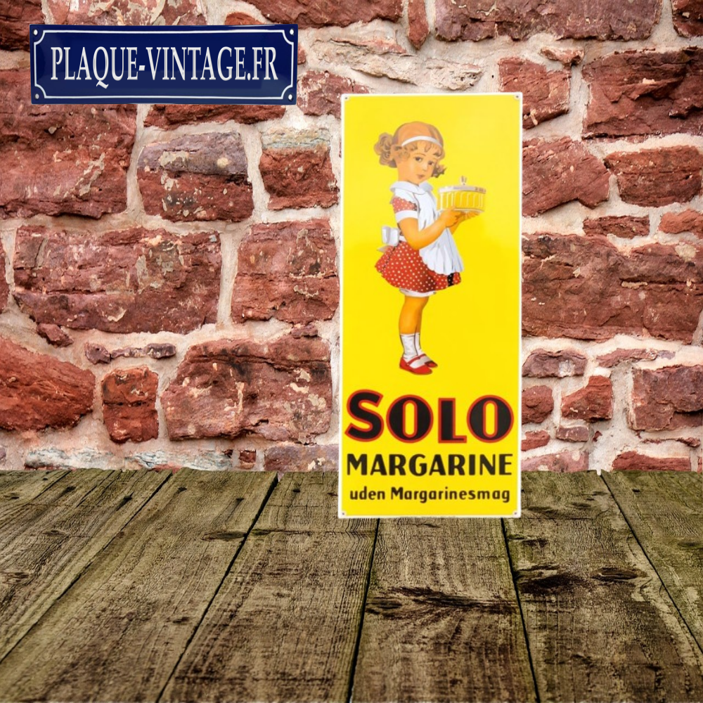 plaque émaillée margarine solo