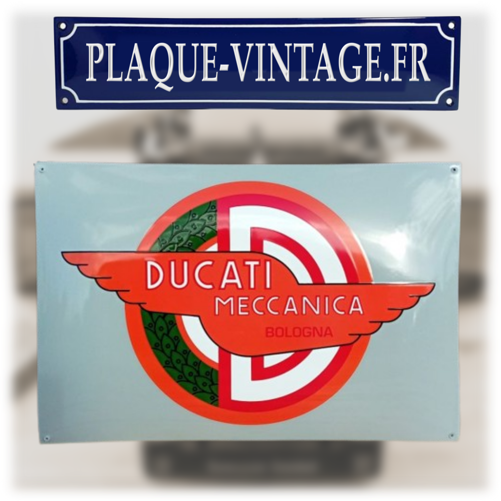 plaque émaillée ducati
