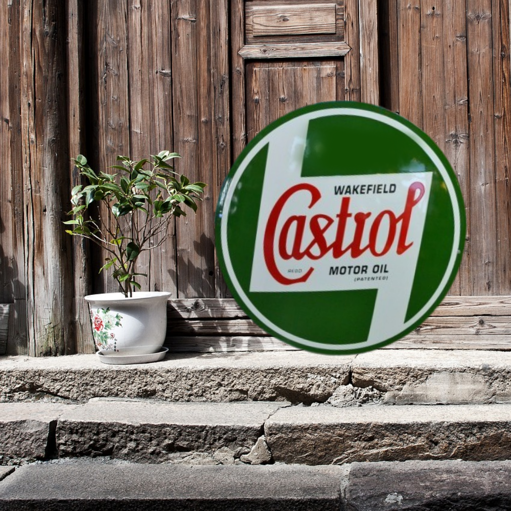 plaque émaillée Castrol wakefield