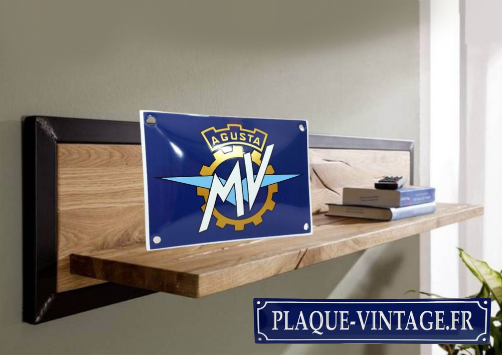 Plaque Enseigne MV Agusta – Panneau Décor Garage Moto – Alu Dibond