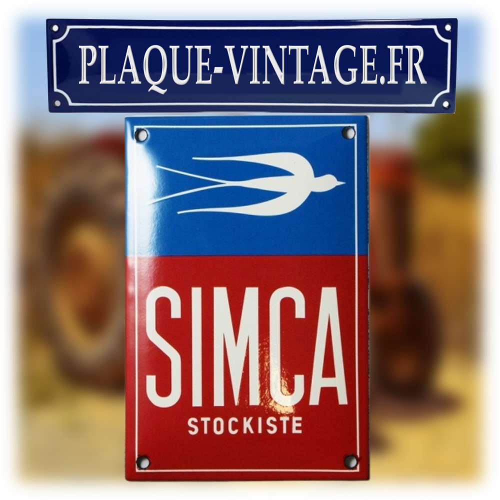 plaque émaillée simca stockiste