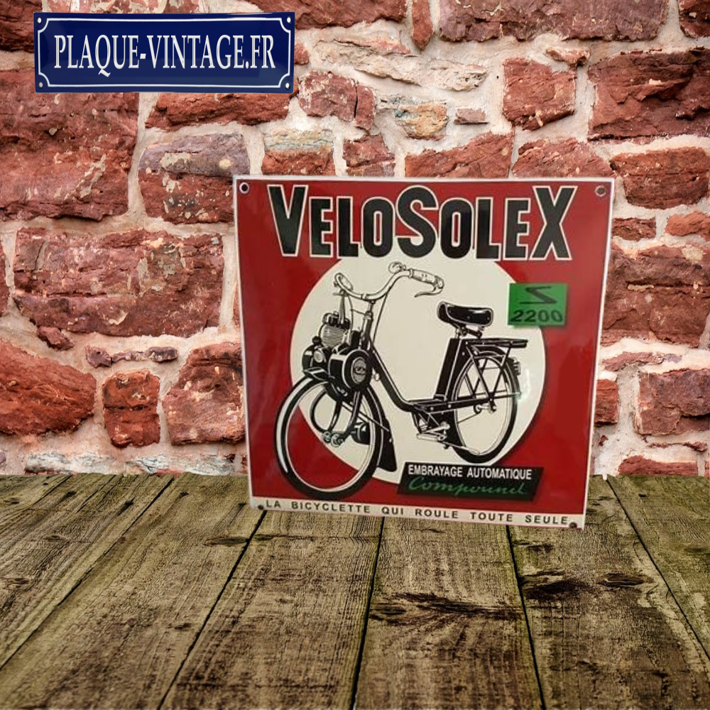 plaque émaillée solex 2200