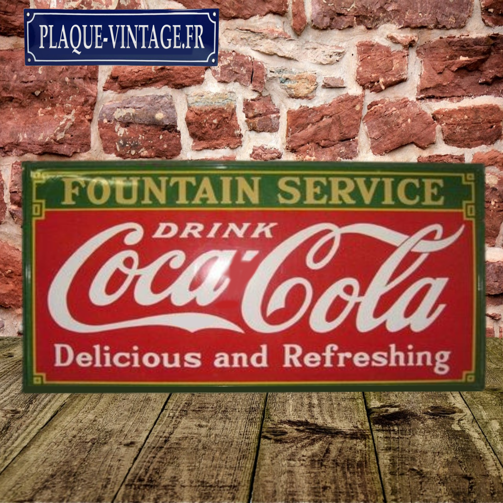 plaque émaillée coca-cola américaine