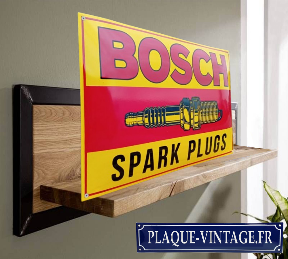 plaque émaillée logo bosch sparks plugs