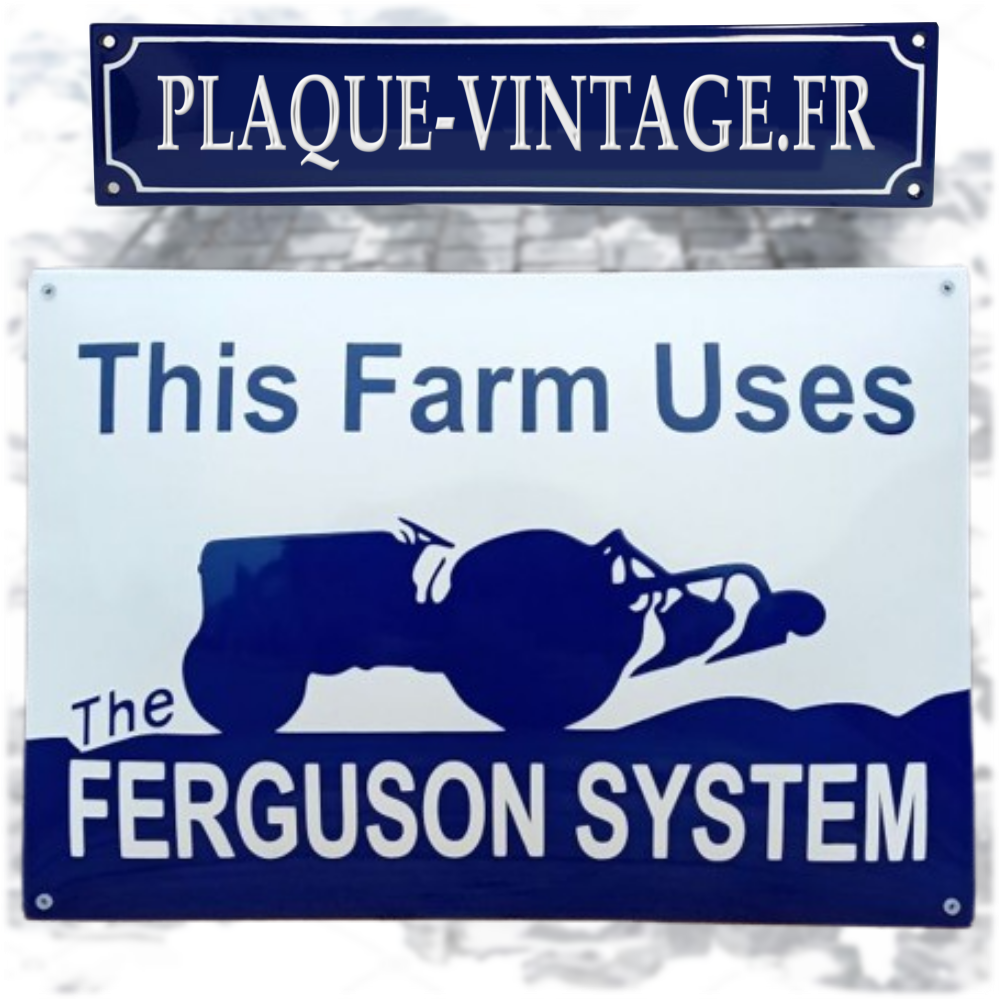 plaque émaillée ferguson system