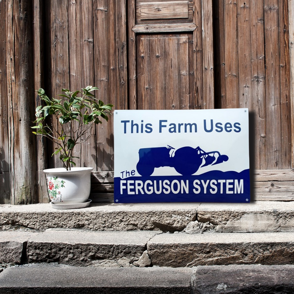 plaque émaillée massey ferguson system