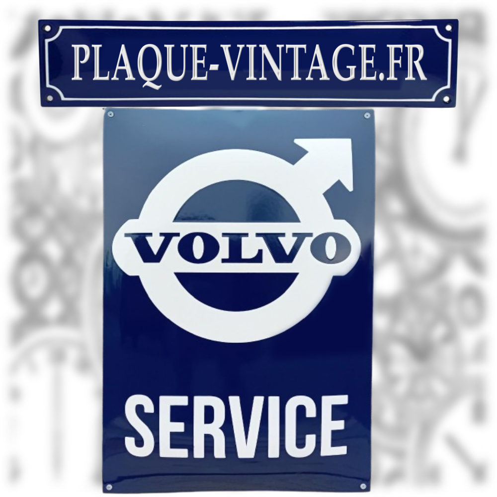 plaque émaillée volvo