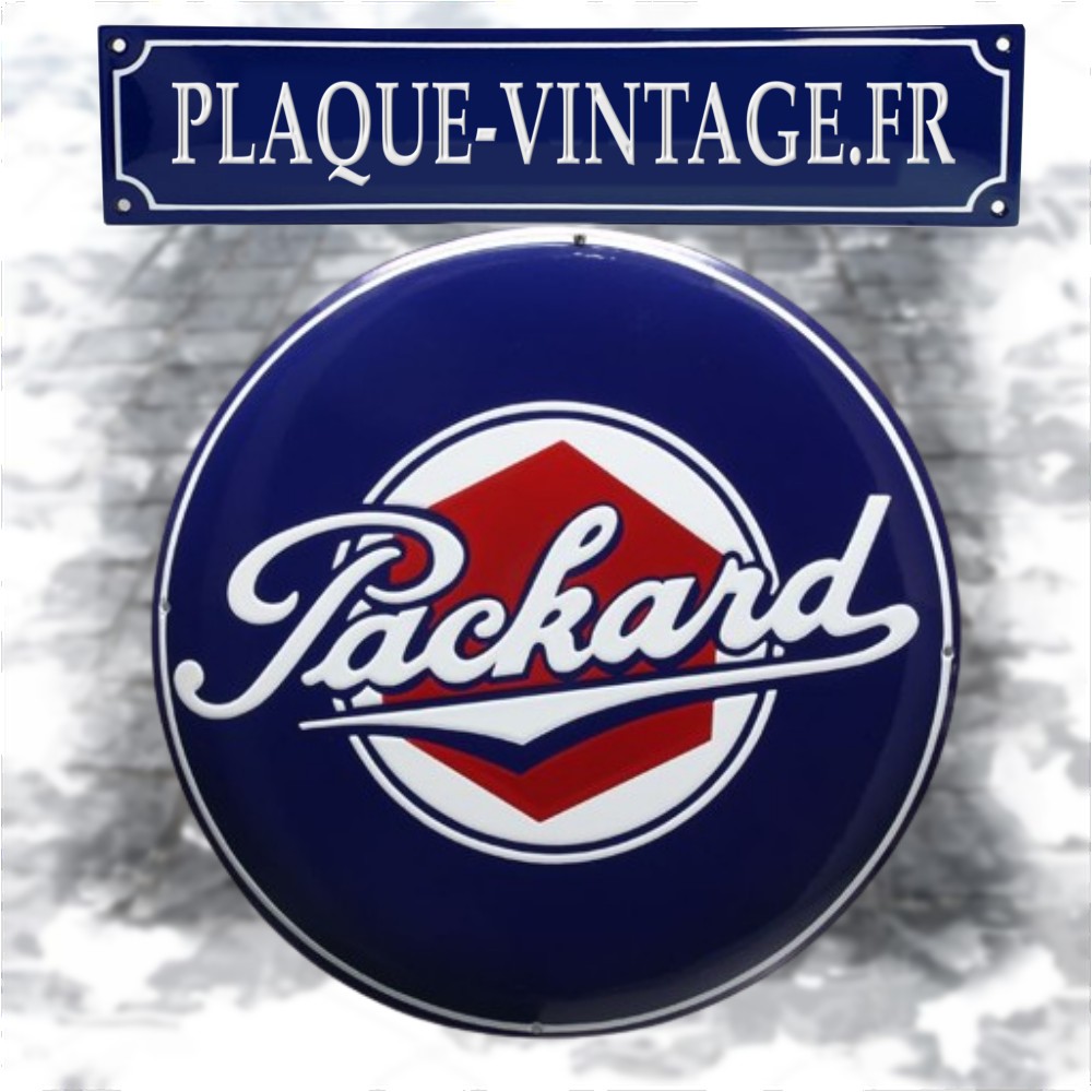 plaque émaillée automobile Packard