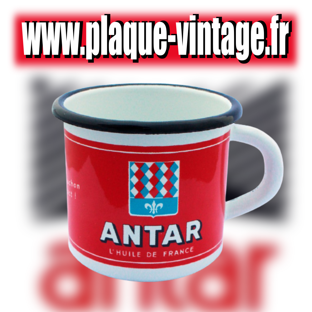 mug émaillé Antar l'huile de France