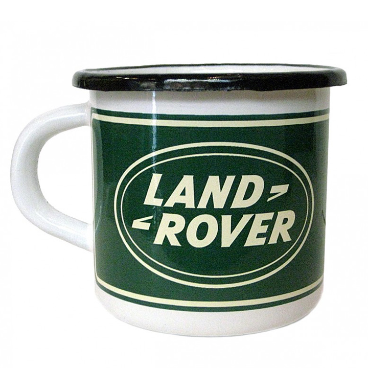 tasse émaillée land rover logo