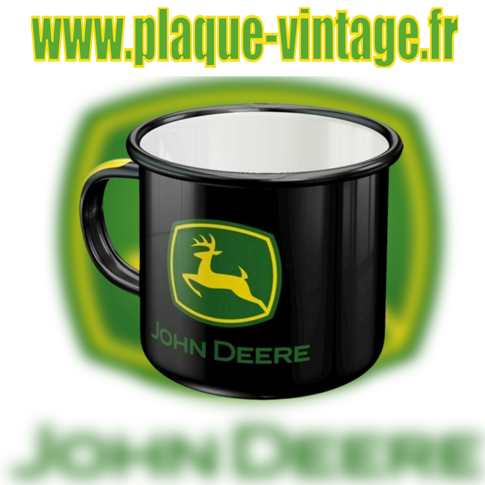 mug émaillé john deere logo