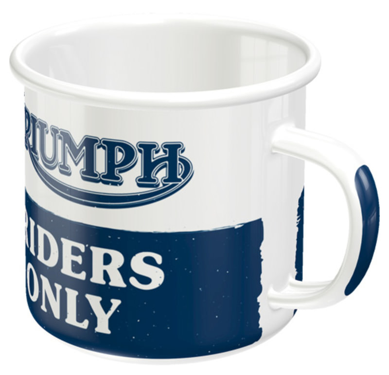 mug émaillé moto triumph
