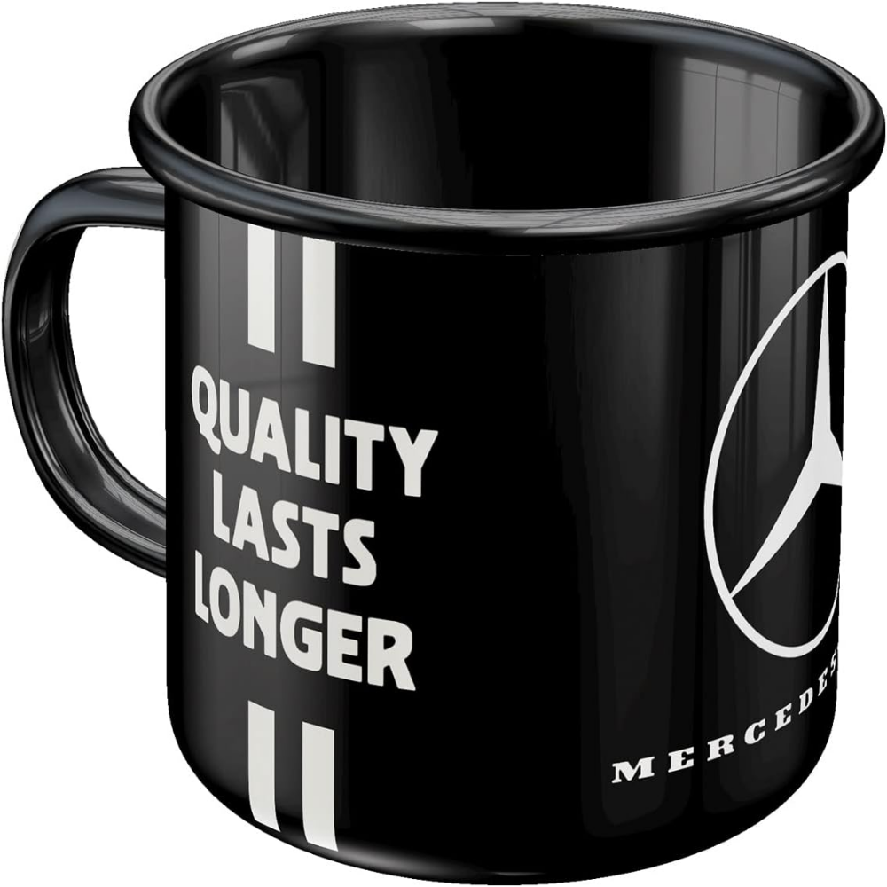 mug émaillé mercedes