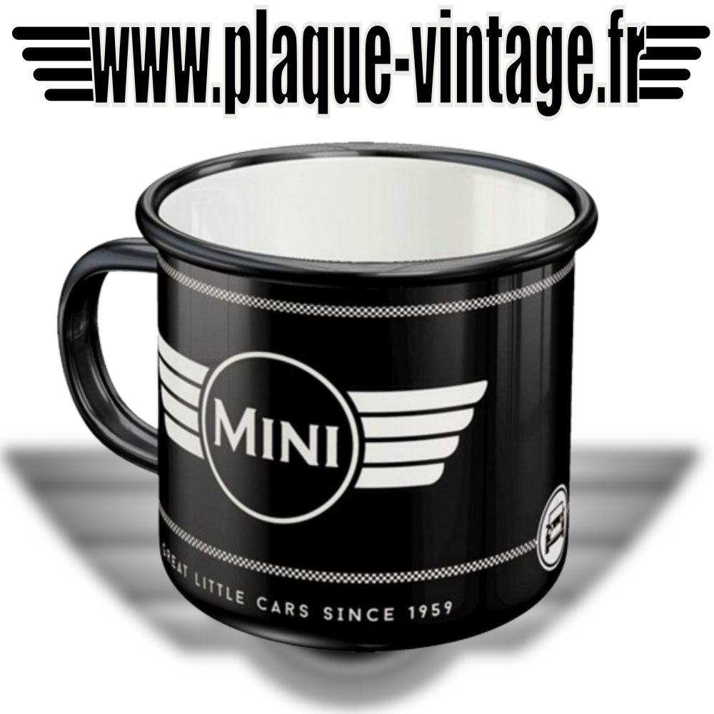 mug émaillé austin mini cooper