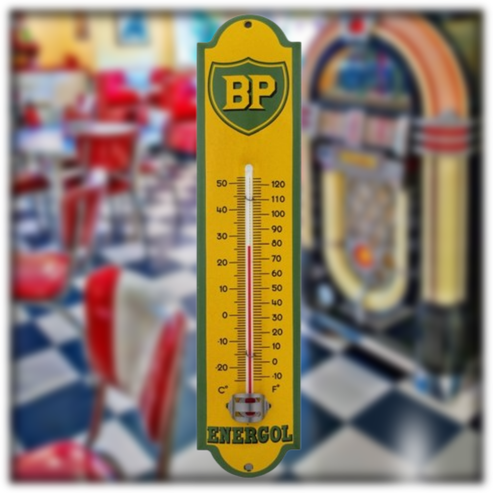 thermomètre émaillé BP energol