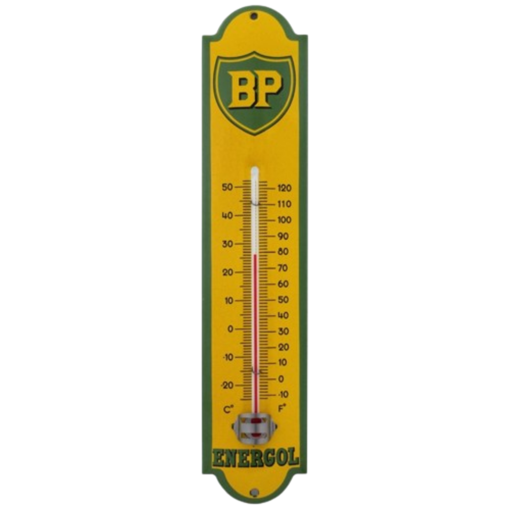 THERMOMETRE émaillé 30cm ROUTE DE LA SOIF émail véritable NEUF FABR. en