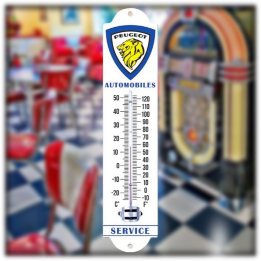 thermomètre émaillé Peugeot