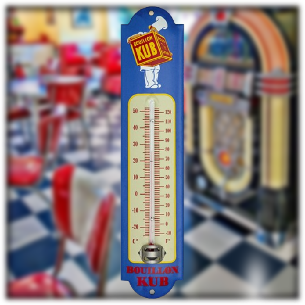 thermomètre émaillé bouillon Kub marmiton