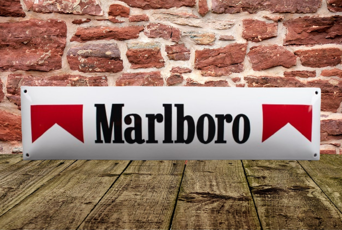 plaque émaillée marlboro cigarettes