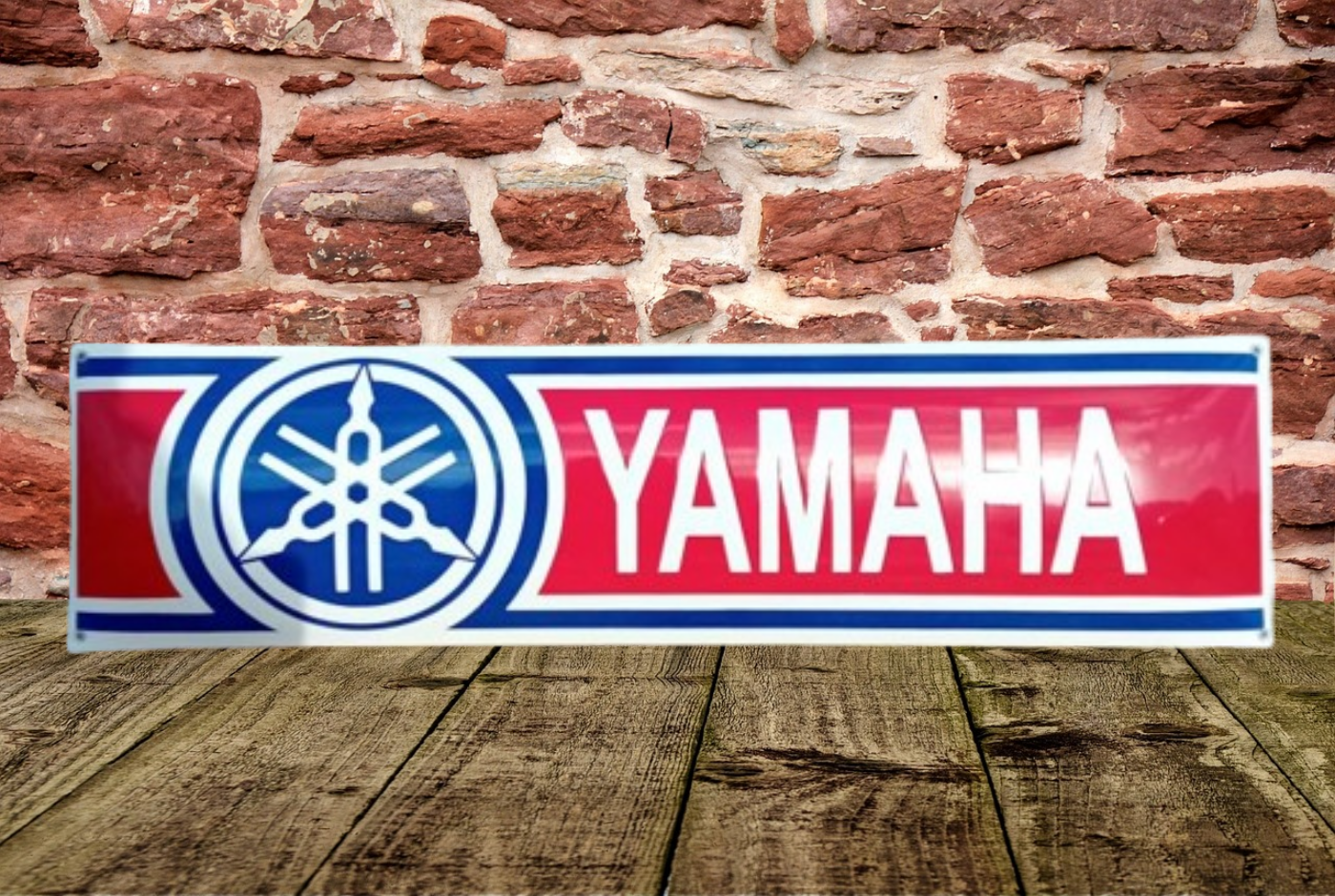 plaque émaillée logo yamaha