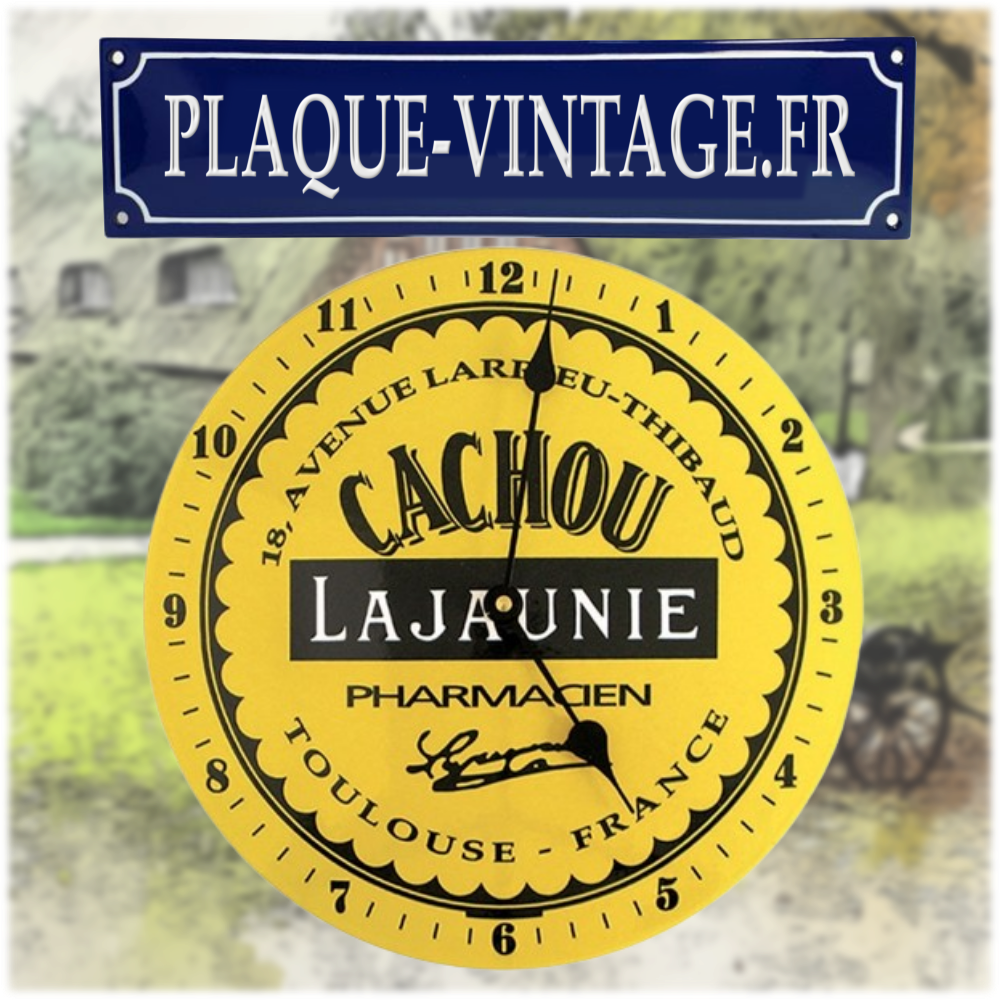 horloge émaillée Cachou Lajaunie
