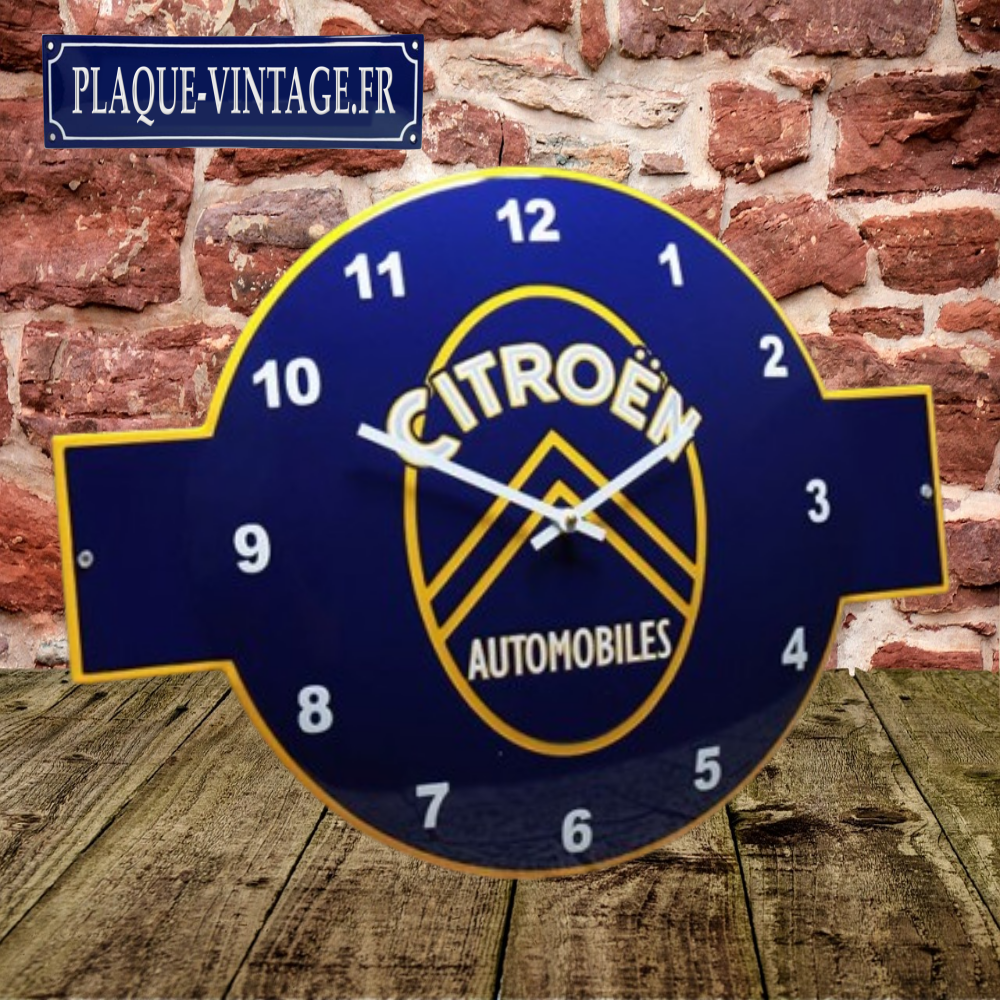 horloge émaillée Citroën