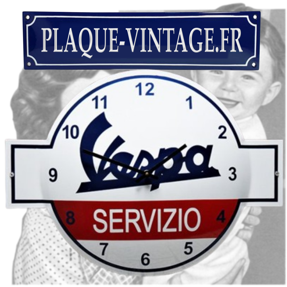 plaque émaillée Vespa