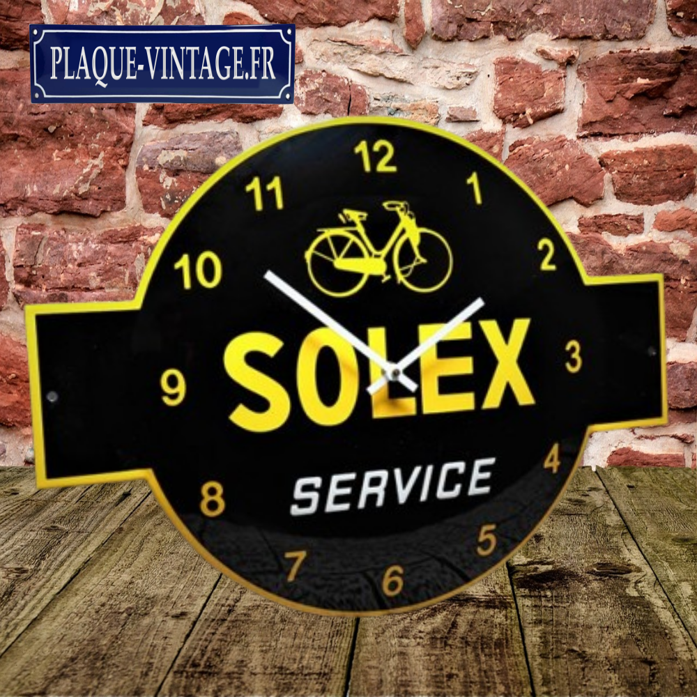 horloge émaillée Solex service