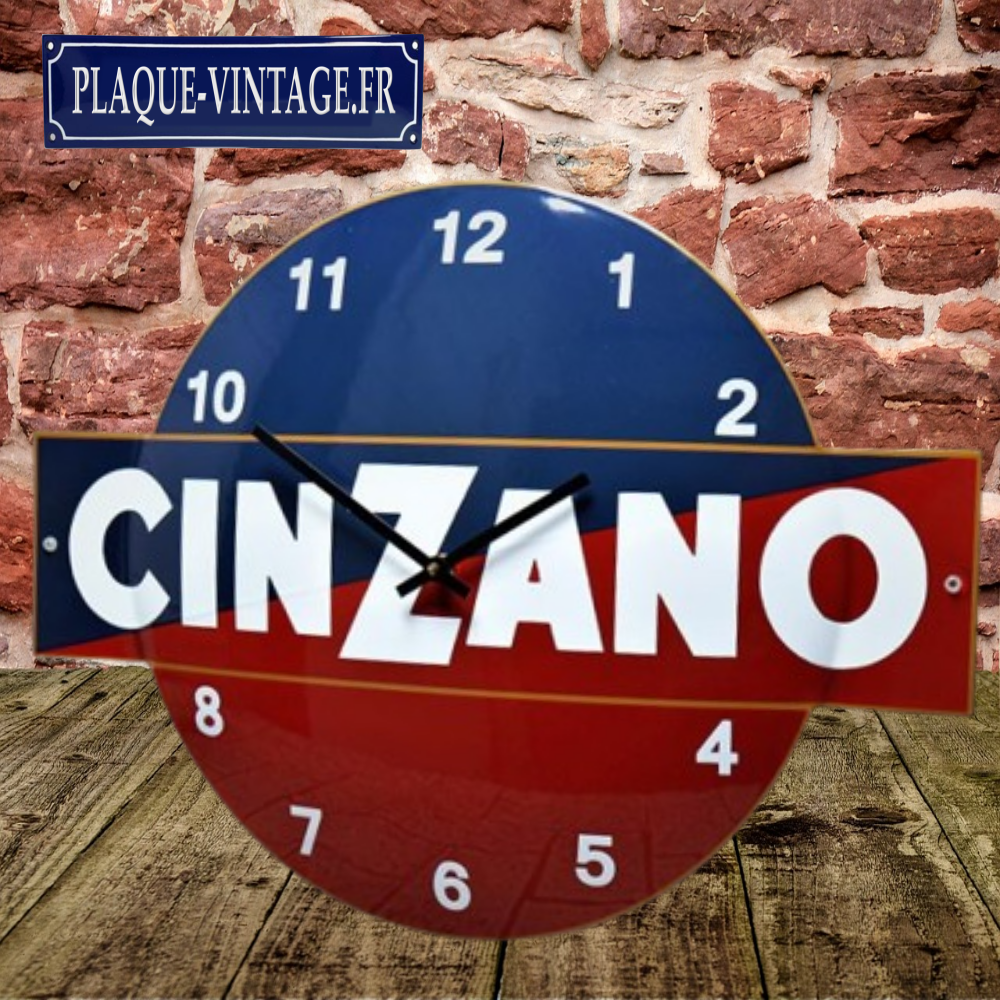 Plaque Publicitaire émaillée Cinzano - 20x30 Cm - Bombée En Relief - Métal - Neuf