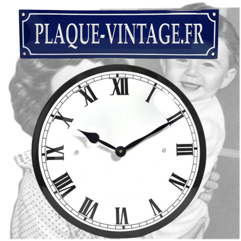 Horloge De Table Vintage Émaillée - Sans Marque - Fonctionnelle