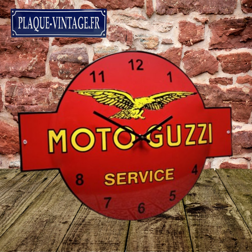horloge émaillée moto guzzi service
