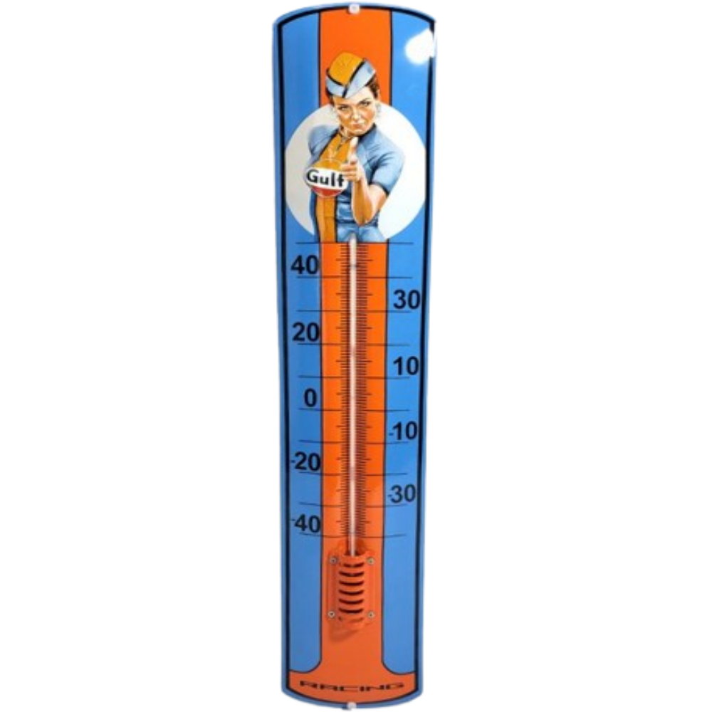 thermomètre émaillé Gulf