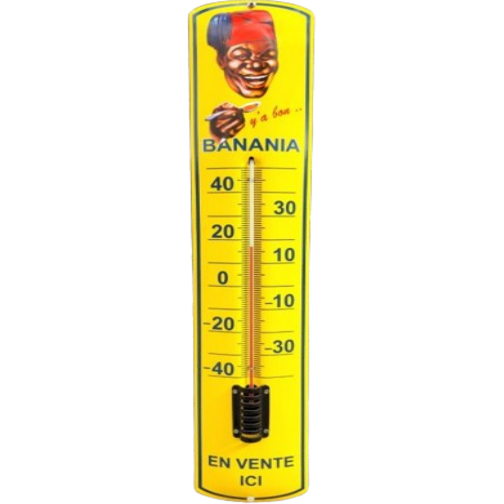 thermomètre émaillé Banania 65cm