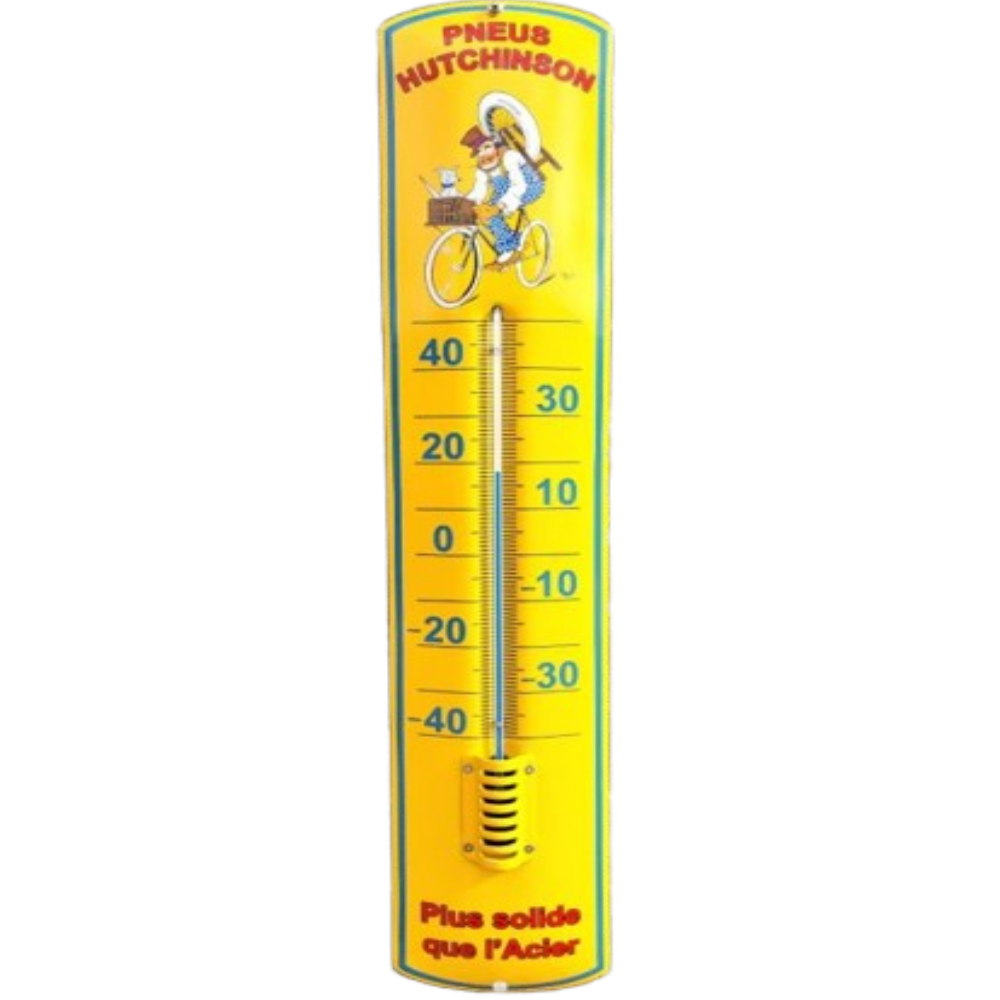 thermomètre émaillé hutchinson pneus