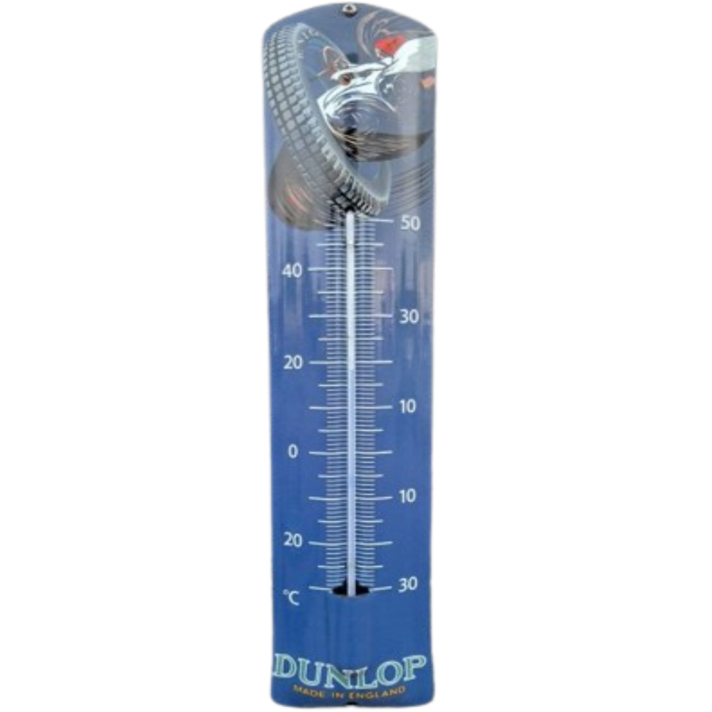 thermomètre émaillé rétro dunlop tires