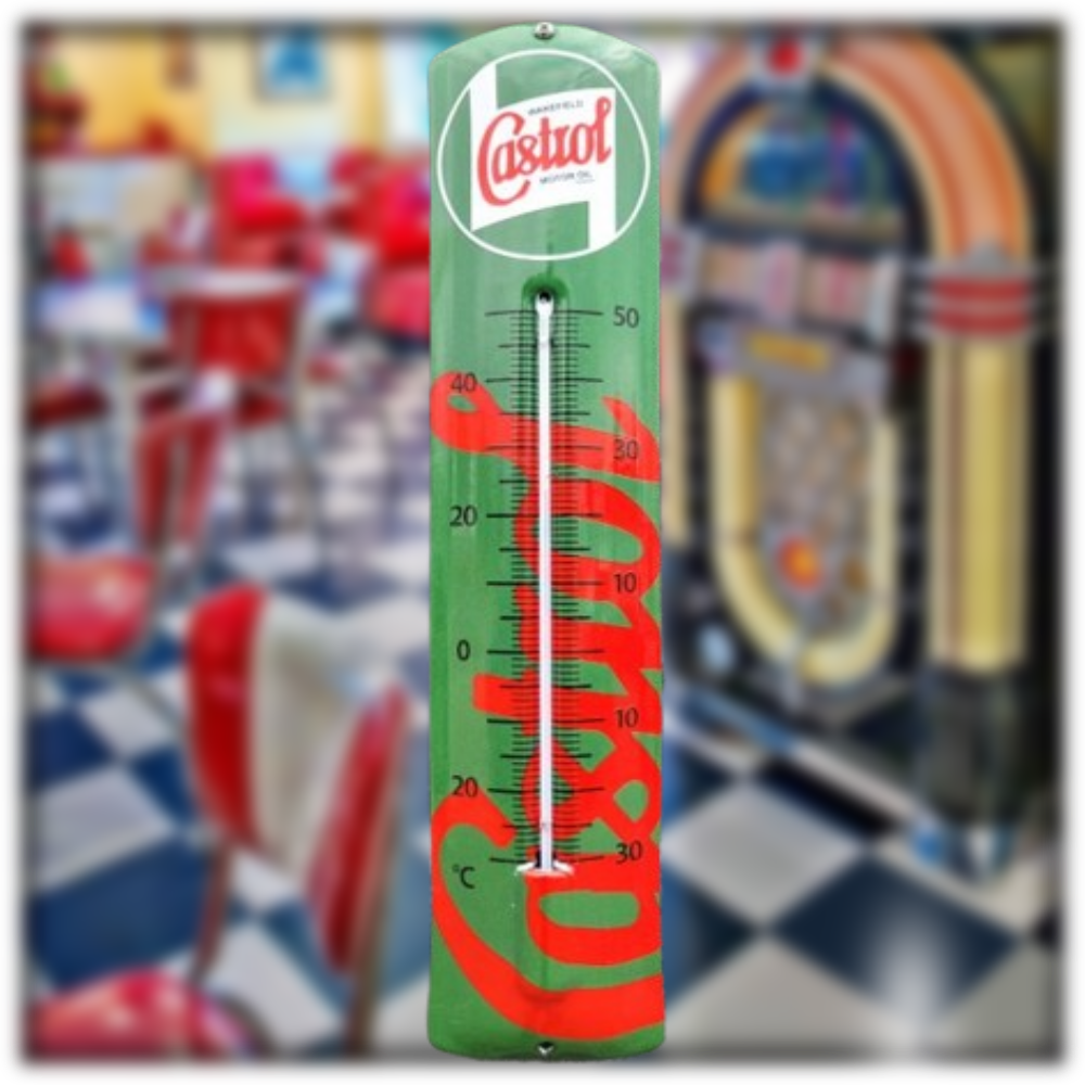 thermomètre émaillé Castrol