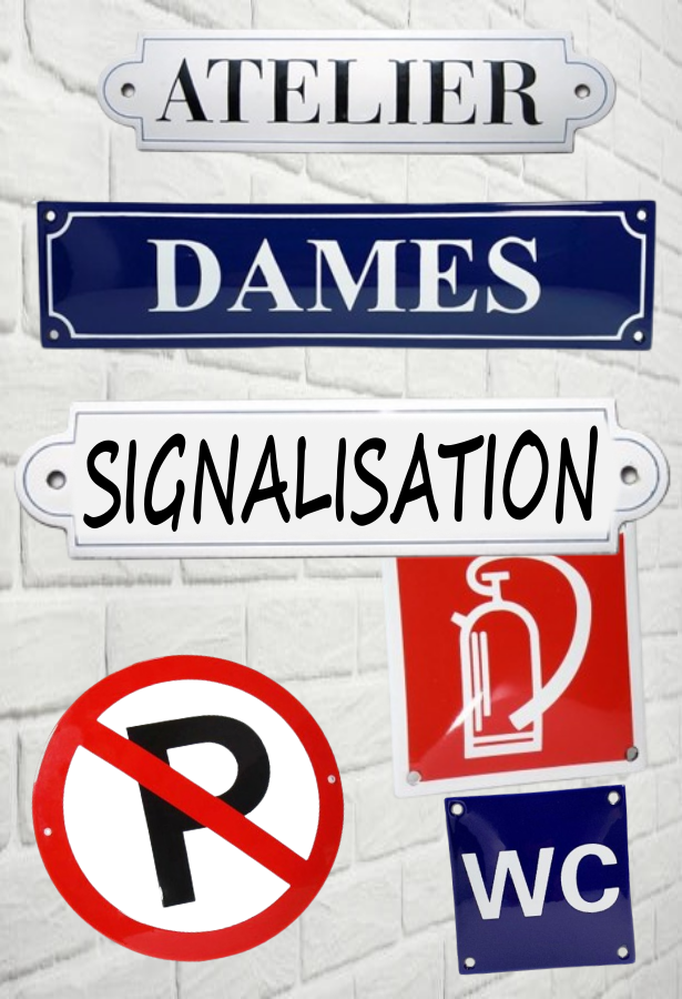 Plaques émaillées de sécurité et signalisation