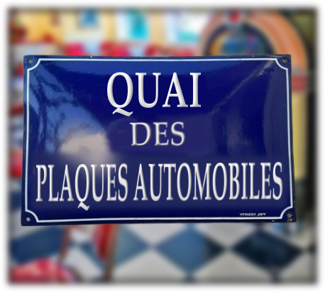 Plaques publicitaires émaillées automobiles