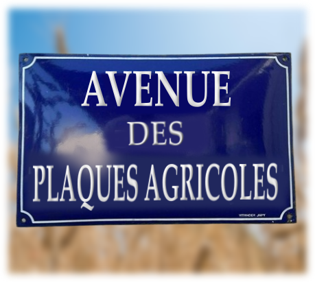 Plaques émaillées agricoles