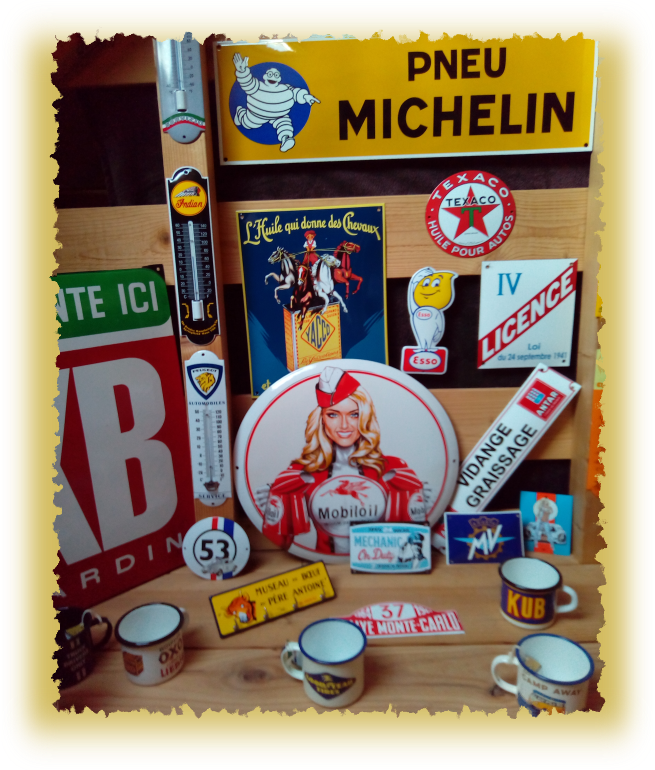 plaque vintage emaillee