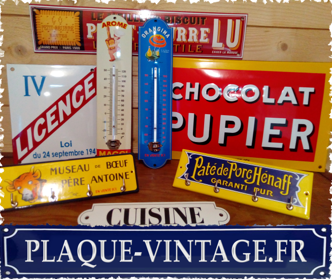 ustensiles de deco de cuisine emailles retro