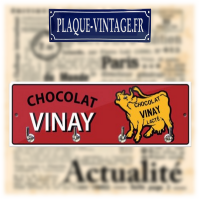 porte-torchons émaillé chocolat Vinay