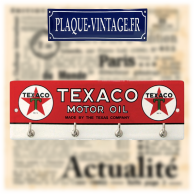 accroche-torchons émaillé texaco