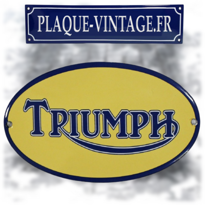 plaque émaillée Triumph
