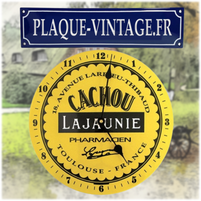 horloge émaillée Cachou Lajaunie
