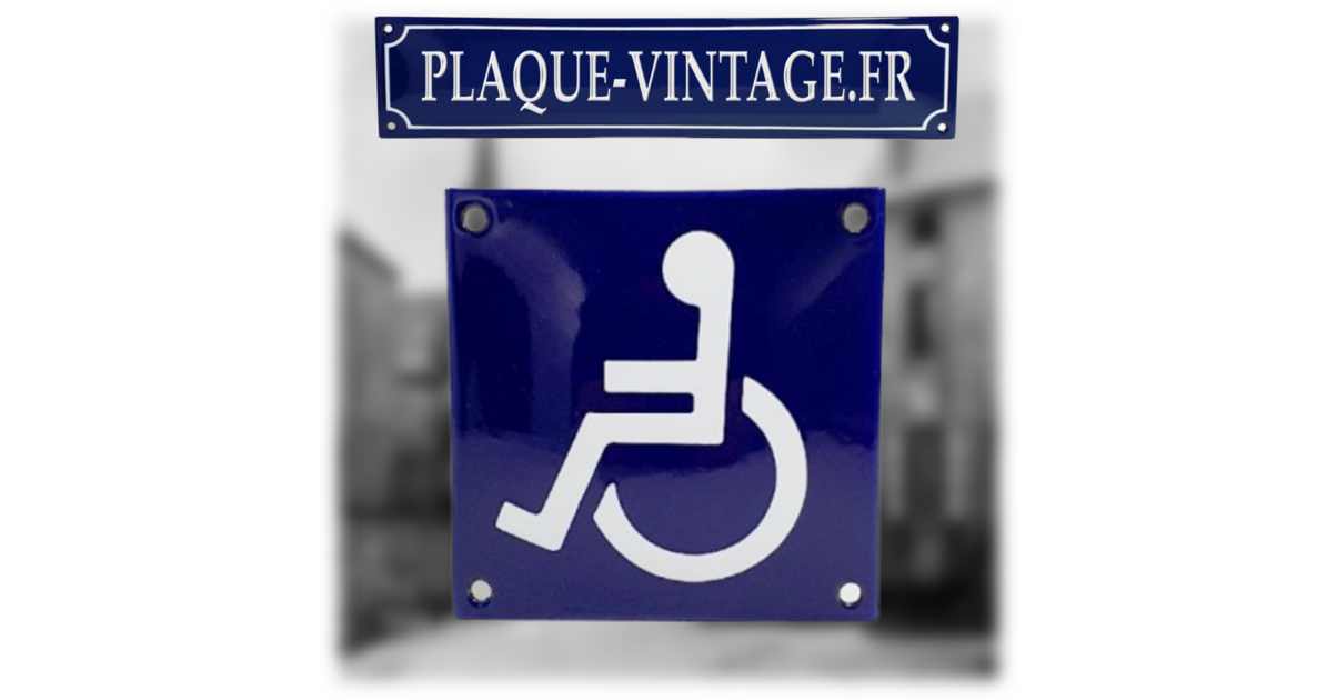 PLAQUE GRAVÉE PICTO HANDICAPÉ FOND BLANC Comparer les prix de PLAQUE GRAVÉE PICTO HANDICAPÉ FOND